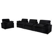 Collins Upholstered Power Recliner Chair Black - 610363P