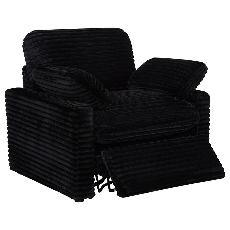 Collins Upholstered Power Recliner Chair Black - 610363P
