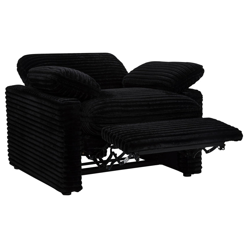 Collins Upholstered Power Recliner Chair Black - 610363P