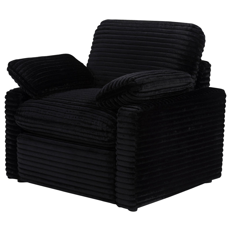 Collins Upholstered Power Recliner Chair Black - 610363P