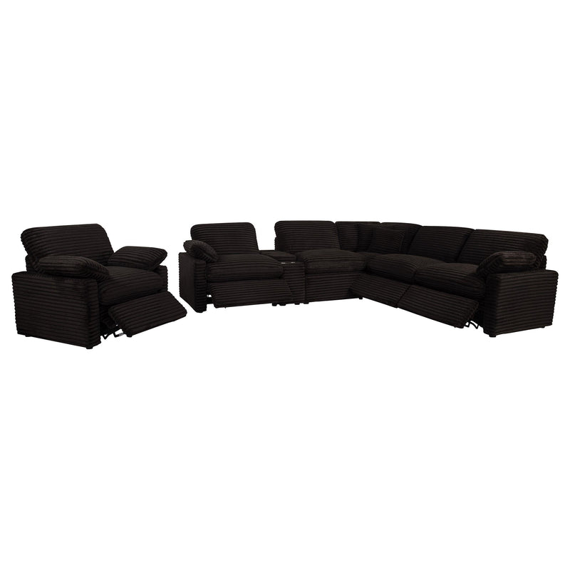 Collins Upholstered Power Recliner Chair Chocolate Brown - 610353P