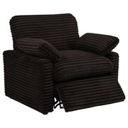 Collins Upholstered Power Recliner Chair Chocolate Brown - 610353P