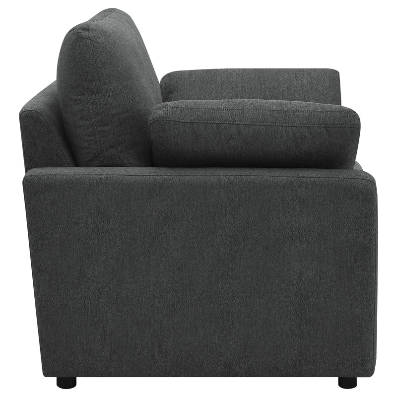 Collins Upholstered Power Recliner Chair Dark Grey - 609533P