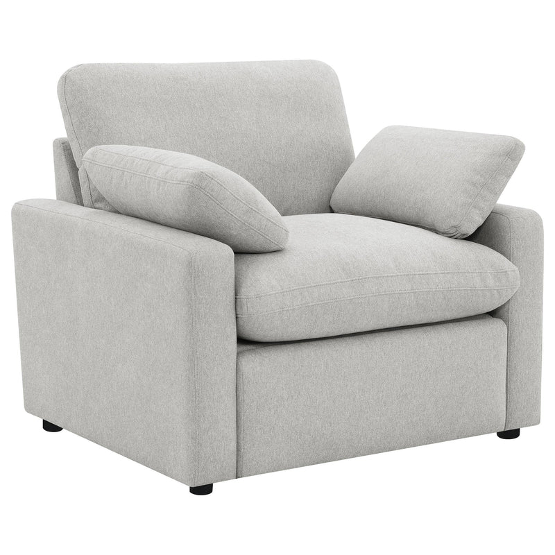 Collins Upholstered Power Recliner Chair Grey - 609563P