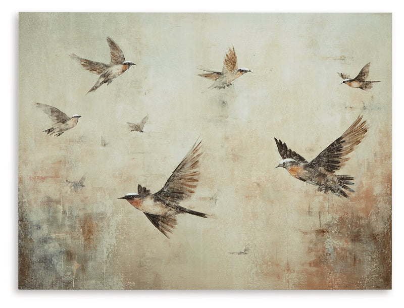 Collmund Gray/Brown Wall Art - A8000413