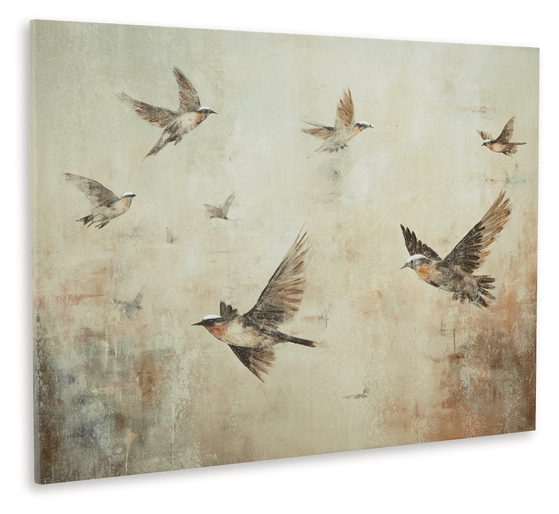 Collmund Gray/Brown Wall Art - A8000413
