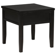 Concord 1-drawer Square End Table Distressed Java - 710577