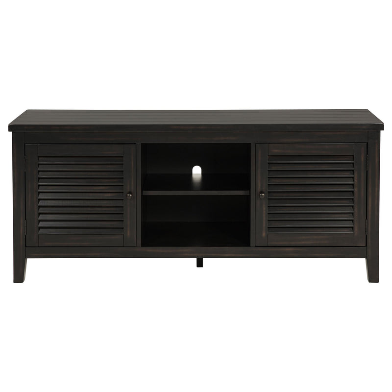 Concord 2-door 60-inch TV Stand Console Distressed Java - 701782