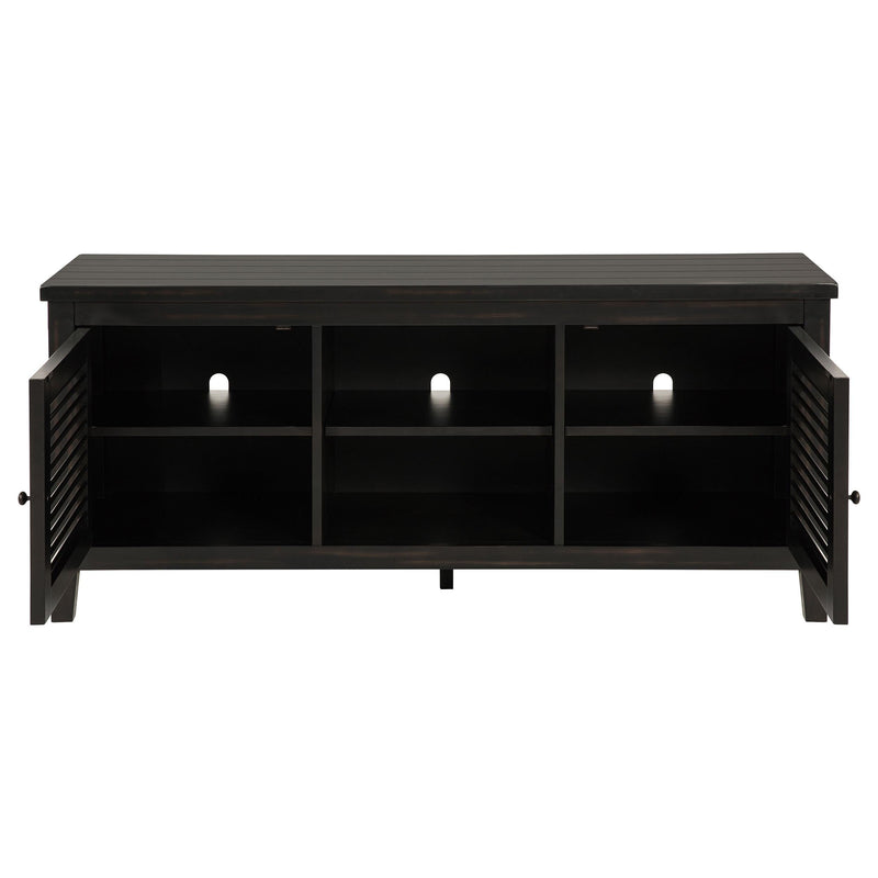 Concord 2-door 60-inch TV Stand Console Distressed Java - 701782