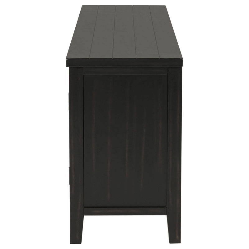 Concord 2-door 60-inch TV Stand Console Distressed Java - 701782