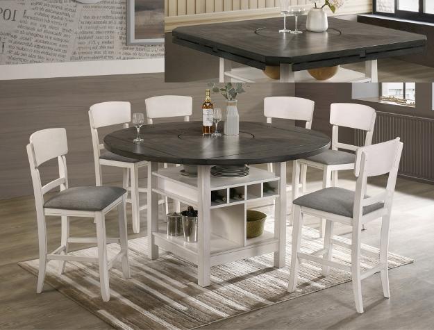 Conner Chalk - Gray Counter Height Set - DMV FurnitureCounter Height Set