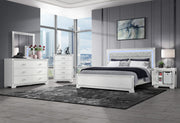 Soleil White King Bed Group With Cooler And Speaker - SOLEIL-WHITE-KBG W/ COOLER