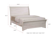 Coralee Chalk/Gray Queen Sleigh Bed - DMV FurnitureQueen Bed