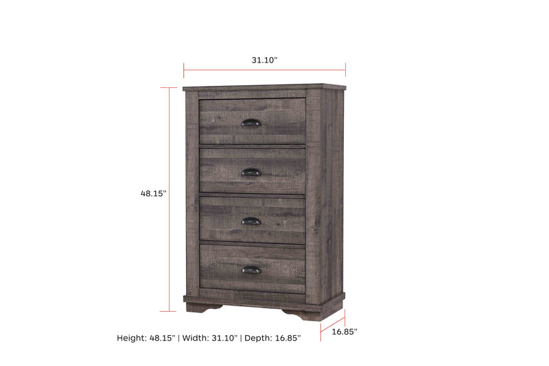 Coralee Gray Sleigh Bedroom Set - DMV FurnitureBedroom Set