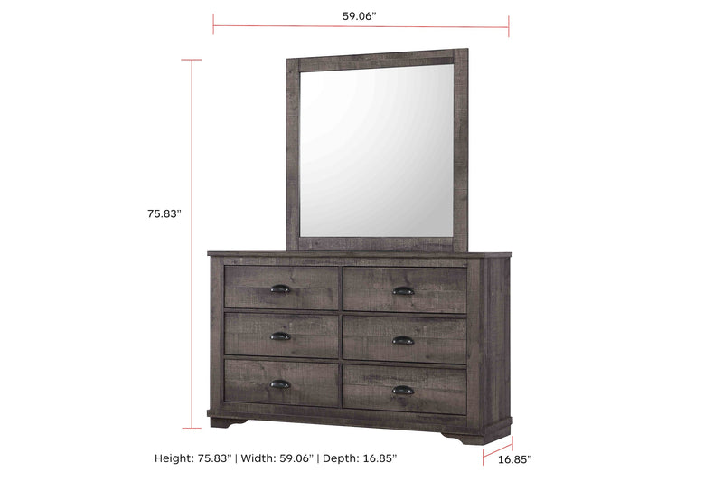 Coralee Gray Sleigh Bedroom Set - DMV FurnitureBedroom Set