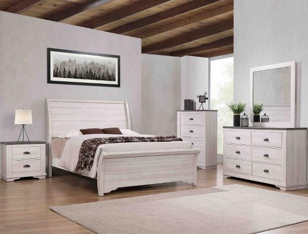 Coralee White Nightstand - DMV FurnitureNightstand