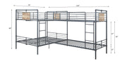 Cordelia Double Twin & Double Full Bunk Bed - BD00365