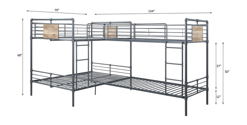 Cordelia Double Twin & Double Full Bunk Bed - BD00365