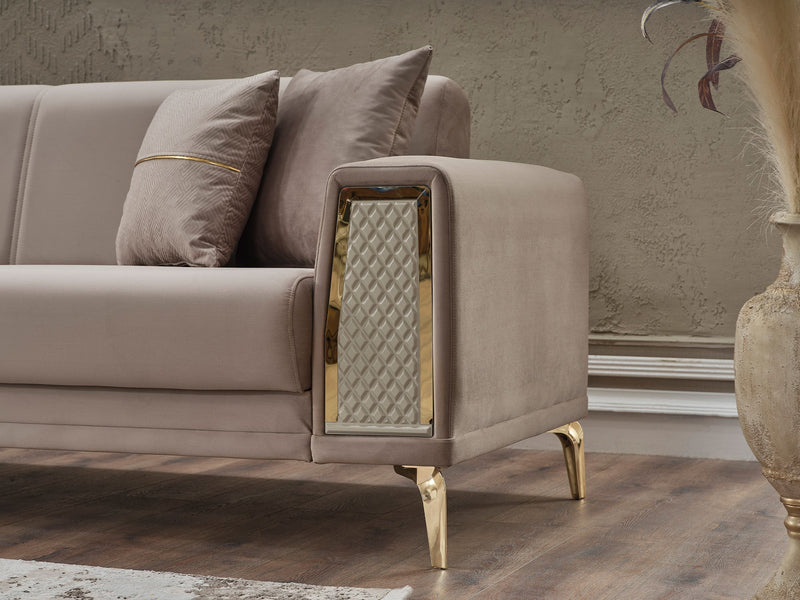 Cordoba 3-pieces (Sofa & Loveseat & Chair) Livingroom in Light Brown - 200-SER-COR-ANKA901-321