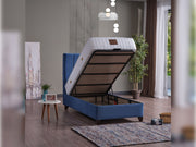 Cordoba Storage Bed With Headboard - Full in Light Blue - 110-COR-L47-140-SBWHB
