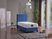 Cordoba Storage Bed With Headboard - Queen in Dusty Rose - 110-COR-L44-150-SB