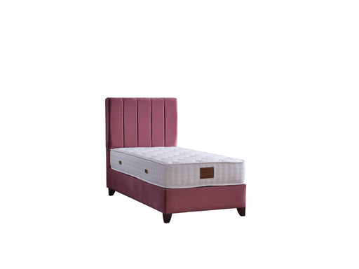 Cordoba Storage Bed With Headboard - Queen in Dusty Rose - 110-COR-L44-150-SB