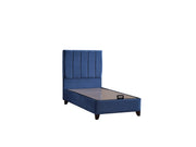Cordoba Storage Bed With Headboard - Queen in Light Blue - 110-COR-L47-150-SB
