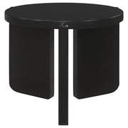 Cordova Round Solid Wood End Table Black - 709677
