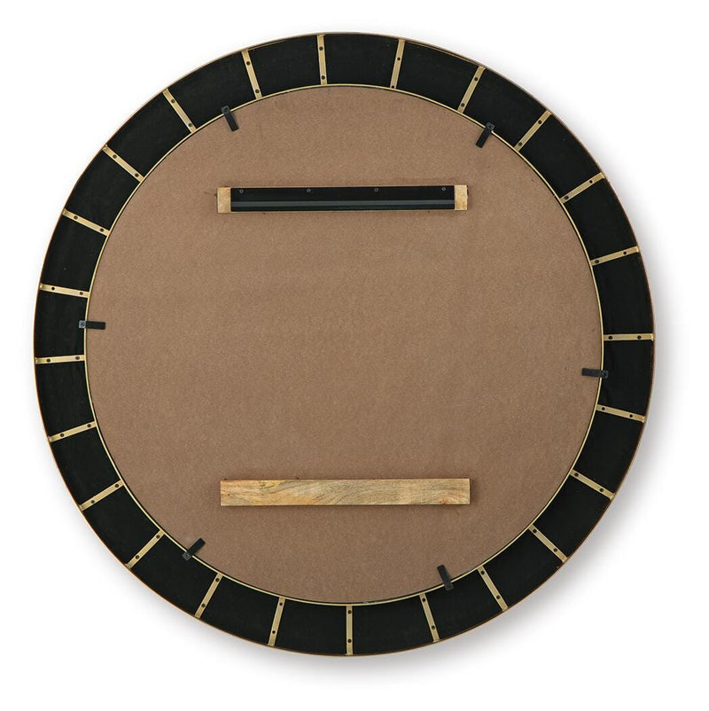 Corinsworth Charcoal/Brass Finish Accent Mirror - A8010456