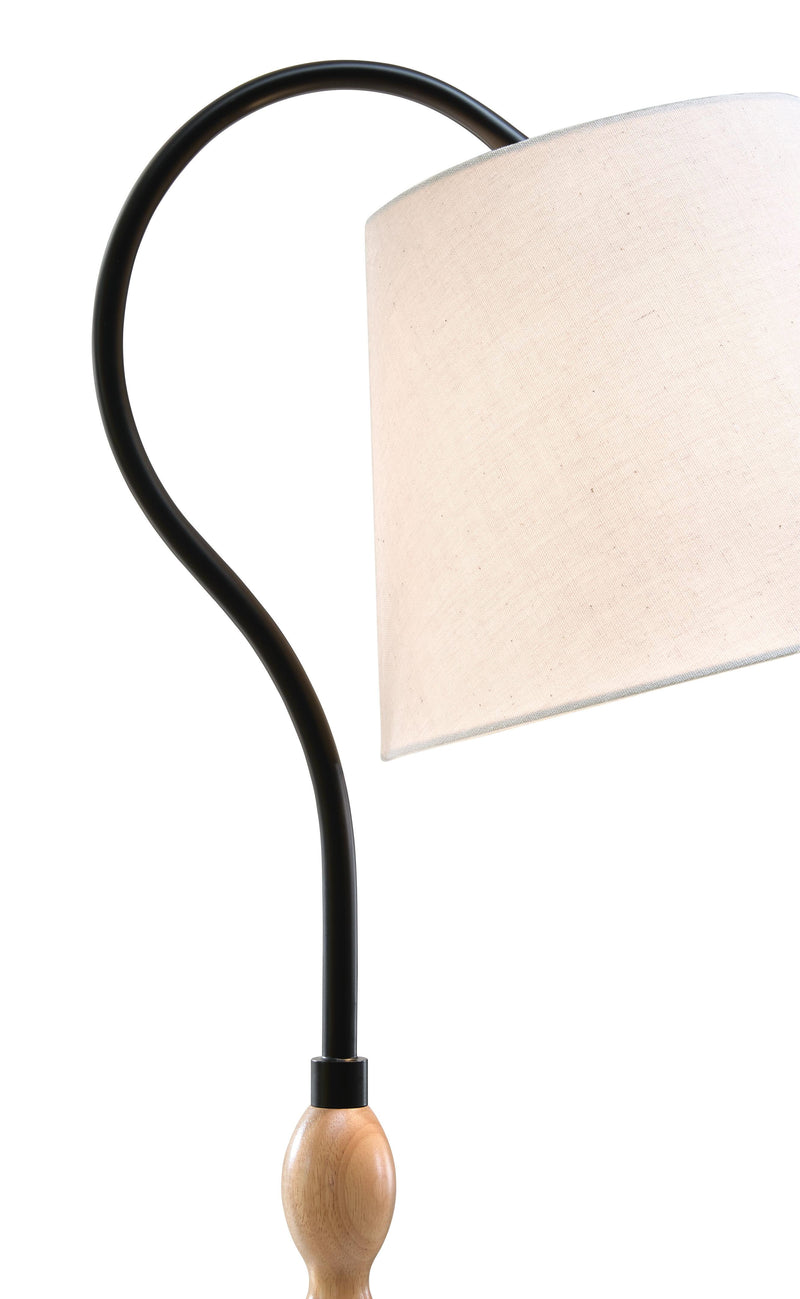 Corinwell Brown/Black Floor Lamp - L329131