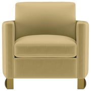 Corliss Upholstered Curved Track Arm Chair Camel - 508826
