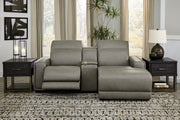 Correze Gray 3 - Piece Power Reclining Sectional with Chaise - DMV FurniturePower Reclining Sectional