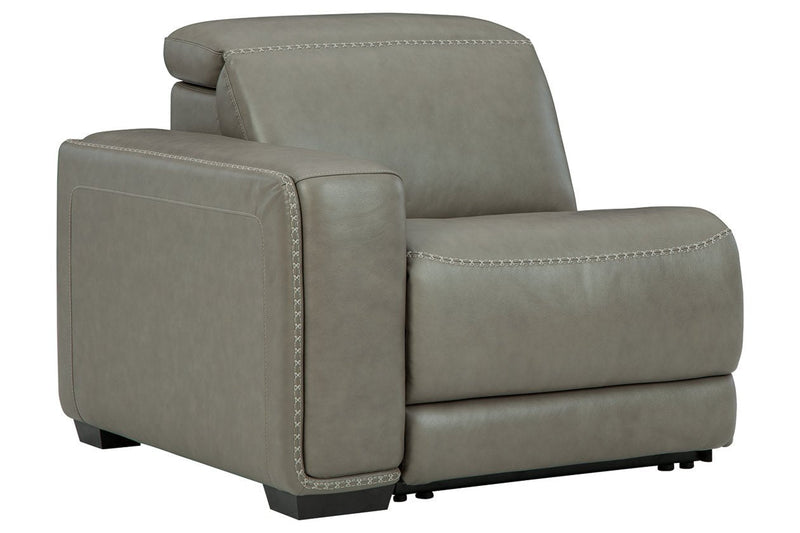 Correze Gray Left-Arm Facing Power Recliner - U9420258 - DMV Furniture
