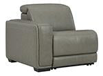 Correze Gray Left-Arm Facing Power Recliner - U9420258 - DMV Furniture