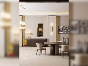 Corte Diningroom (Consol With Mirror & Dining Table & 6 Dining Chair) - 200-GAB-COR-DT-6-SET