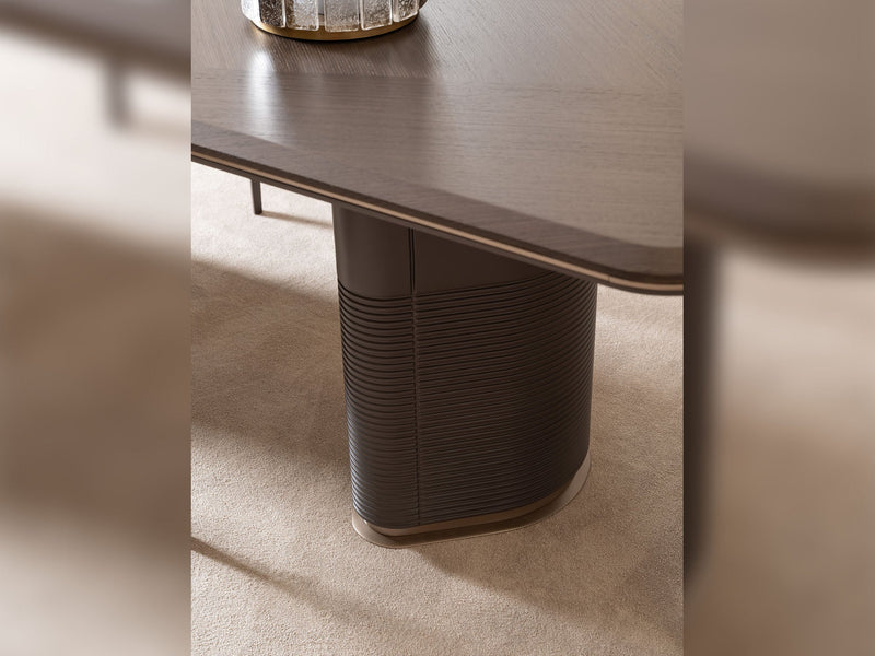 Corte Diningroom (Consol With Mirror & Dining Table & 6 Dining Chair) - 200-GAB-COR-DT-6-SET