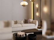 Corte Stationary Four Seat Sofa in Cream - 200-GAB-COR-4