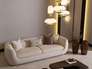 Corte Stationary Four Seat Sofa in Cream - 200-GAB-COR-4