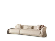 Corte Stationary Four Seater Lounge Sofa in Cream - 200-GAB-COR-4L