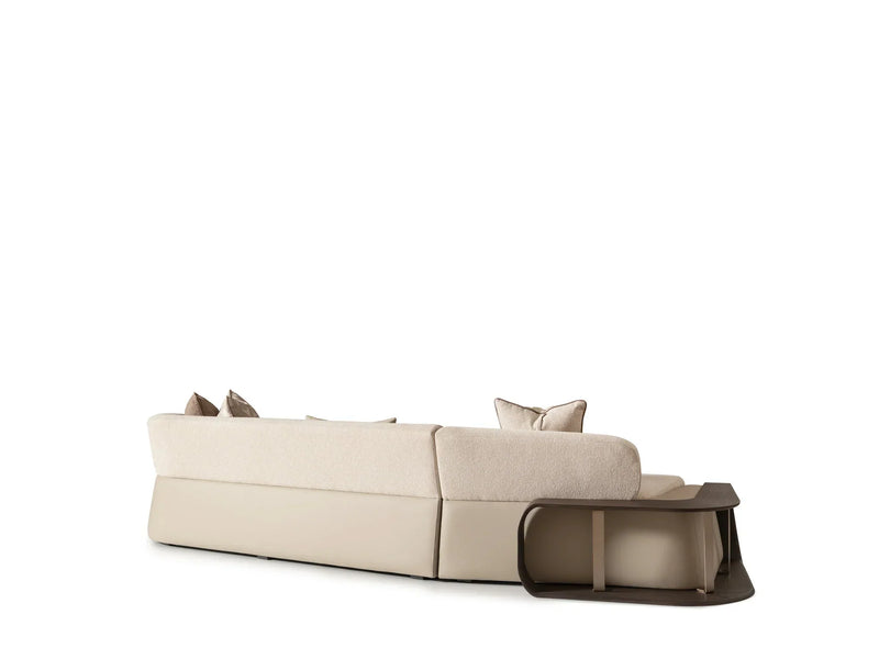 Corte Stationary Four Seater Lounge Sofa in Cream - 200-GAB-COR-4L