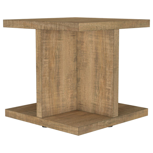 Cortona Square Engineered Wood End Side Table Mango - 706177