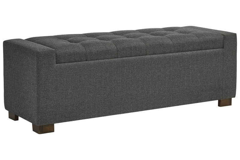Cortwell Gray Storage Bench - DMV FurnitureAccent Bench