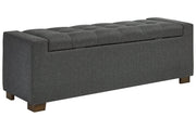 Cortwell Gray Storage Bench - DMV FurnitureAccent Bench