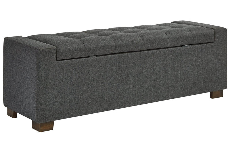 Cortwell Gray Storage Bench - DMV FurnitureAccent Bench