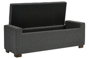 Cortwell Gray Storage Bench - DMV FurnitureAccent Bench