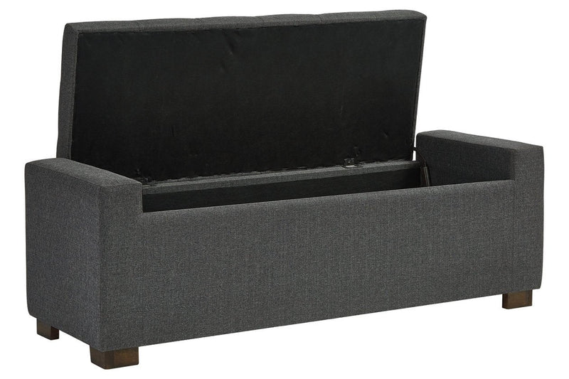 Cortwell Gray Storage Bench - DMV FurnitureAccent Bench
