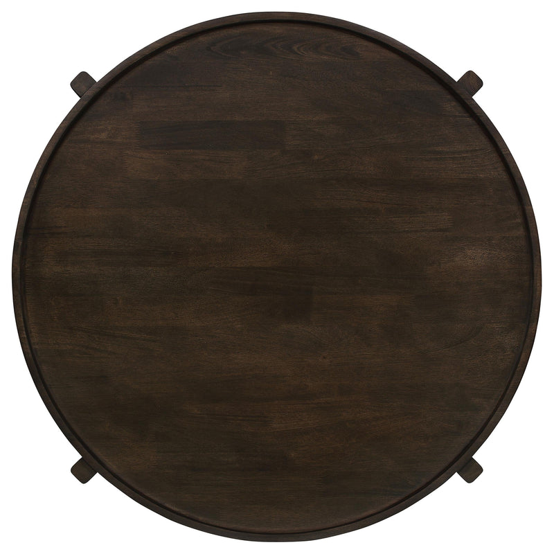 Cota 2-piece Solid Wood Coffee and End Table Set Dark Brown - 708288-S2