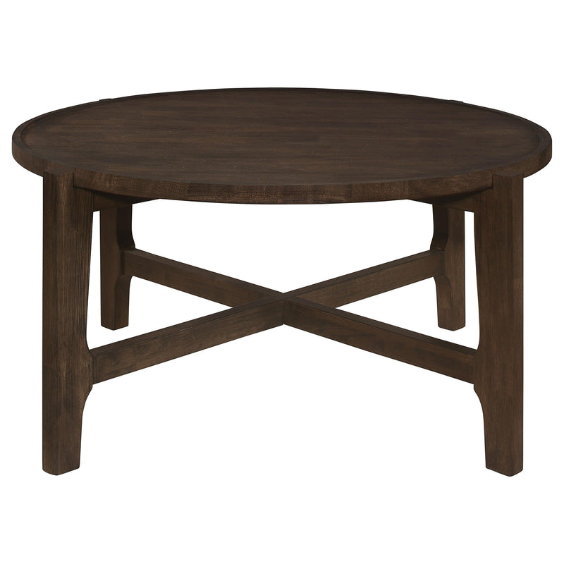 Cota 2-piece Solid Wood Coffee and End Table Set Dark Brown - 708288-S2