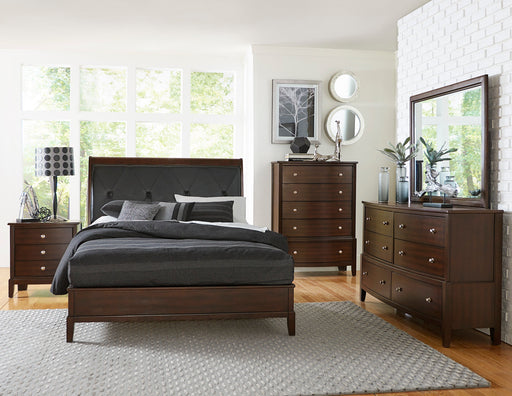 Cotterill Cherry Upholstered Panel Bedroom Set - DMV FurnitureBedroom Set