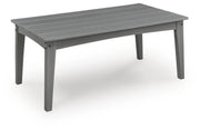 Cove Beach Gray Outdoor Coffee Table - PCP803-701